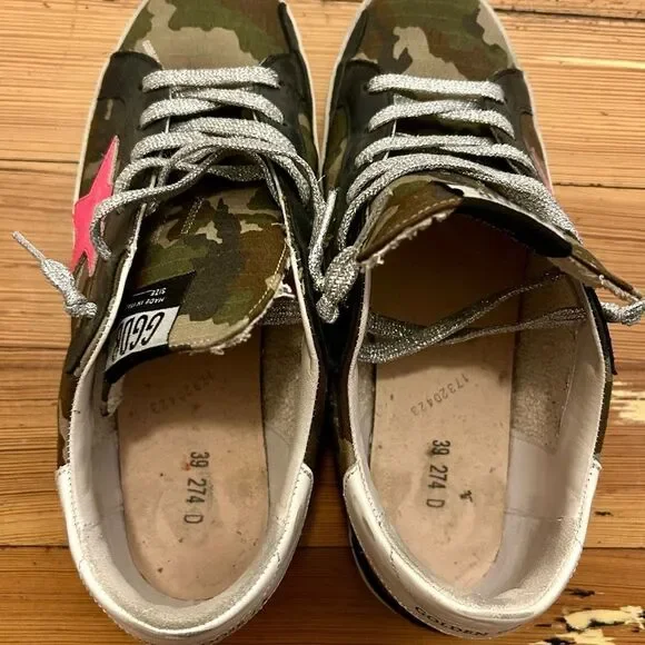 Golden Goose Superstar Camouflage Sneakers. EU size 39 / US size 9 - Picture 10 of 16